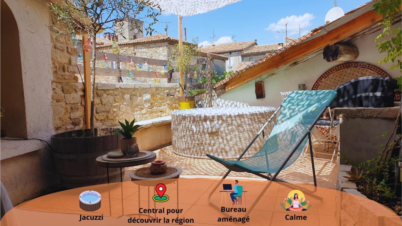 Maison Avec Jacuzzi Et Terrasse Sur Les Toits Brignon Exteriör bild